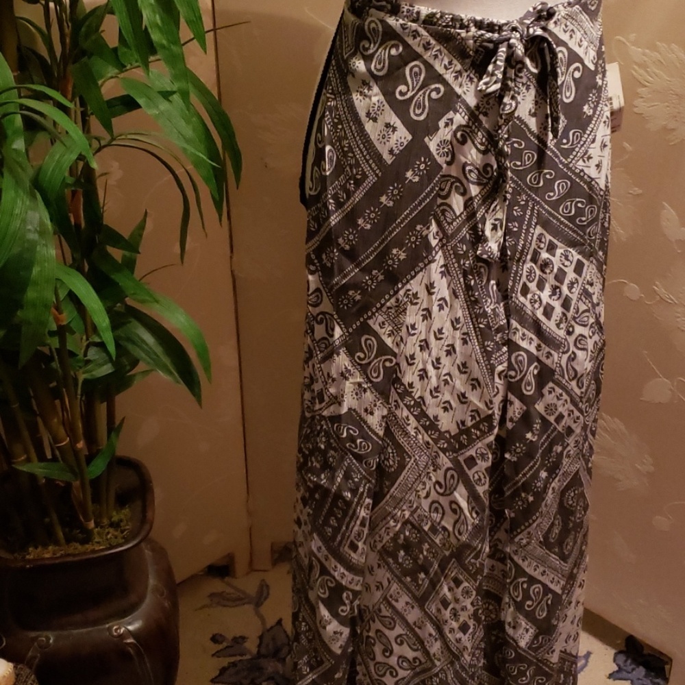 NO BOUNDARIES SWIM SUIT COVERUP BOHO SPLIT SLIT PANTS